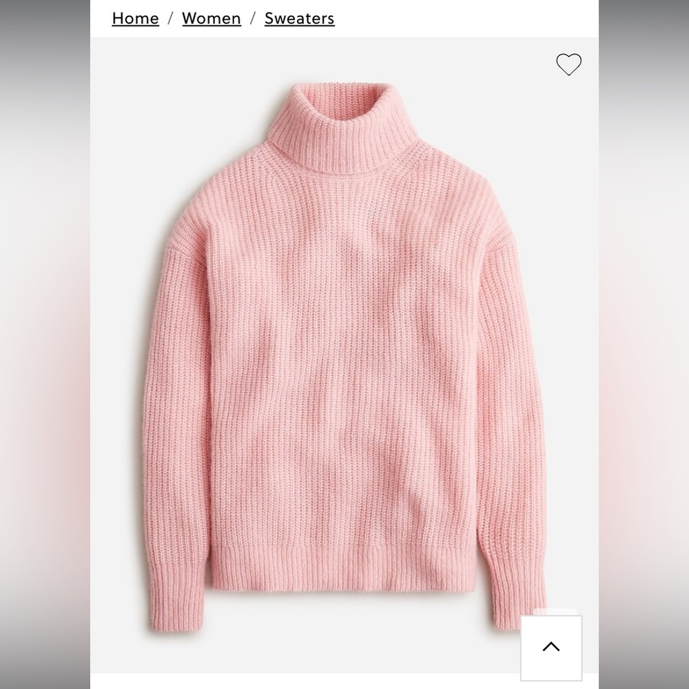NWT Relaxed alpaca turtleneck sweater